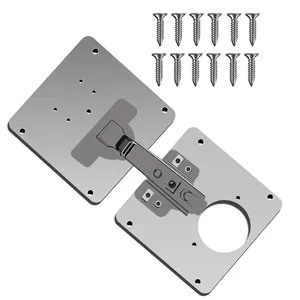 Filta Hardware Furniture Easy Installation Cabinet Door Stainless Steel Hinge Repair Plate thumbnail-3