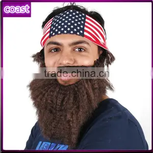 Cheap Costume Party Fake Costume Beard and Mustache thumbnail-2