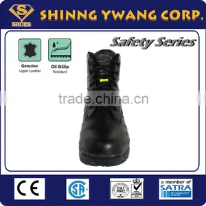 6 Inches Black Leather Tactical Army Boot thumbnail-2