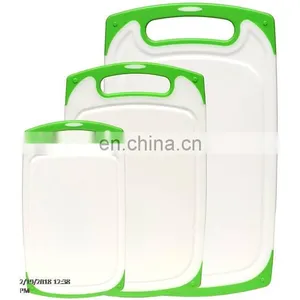 Best Quality Plastic Cutting Board Set 3-Piece All-Purpose Non-Slip Plastic Cutting Board Set Dishwasher Safe Chopping Bords thumbnail-1