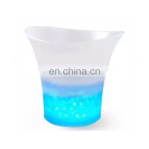 LED Ice Bucket 5L High Capacity, Drinks Ice Cooler Curve Design Bucket thumbnail-5