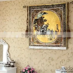 High-grade Chinese Interesting Children Pattern Handmade Silk Area Rug Floor Carpet thumbnail-2