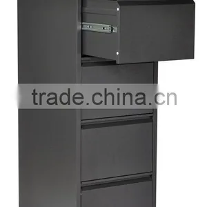 (DL-V4) Anti-tilt Steel Office Furniture Manufacturer Black 4 Drawer Storage Files Cabinet thumbnail-2
