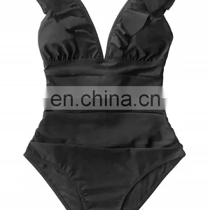 Custom Swimwear 2022 Best Designer Swimsuits Famous Brands Womens Swimwear Black Plus Size One Piece Swimsuit thumbnail-4