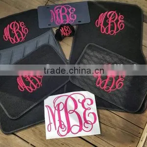 Monogrammed Car Floor Mat Set thumbnail-3