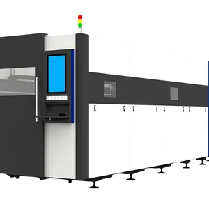 FB Series Industrial Fiber Laser Cutting Machine With Auto Exchange Table and Full Enclosure for Metal Fabrication thumbnail-1