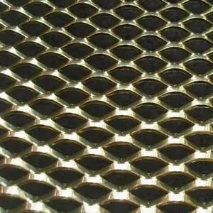 New Arrival Metal Sheet Aluminum Grille Mesh Rhombic Hole Expanded Mesh for Doors and Window thumbnail-4