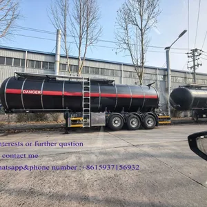 2-Axle 3-Axle 36000 Liter 38000 Liter Carbon Steel Fuel Tank Trailer Export to UAE, Saudi Arabic , Oman thumbnail-4