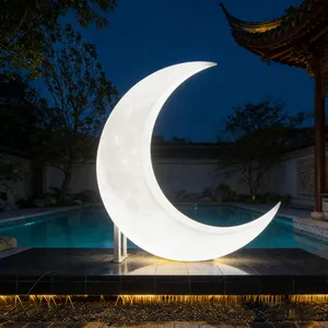 Moon Theme RGB LED Swing Chair With Remote Control IP65 Waterproof for Outdoor/Indoor Use Christmas & New Year's Day Decoration thumbnail-1