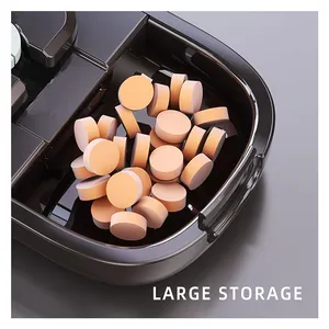 Large Capacity Portable Travel Pill Box Double Sided Separate Containers for Vitamins & Medicine Plastic Daily Pill Case thumbnail-4