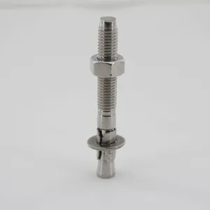 Anchor Bolt for Infrastructure Projects Concrete Foundation Yellow Zinc Plated Standard Thread Full Sizes Factory Direct thumbnail-1
