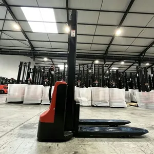 Walkie Fully Electric Pallet Stacker 1.2t 1.5ton Stacker Forklift With 3m 4m Warehouse Narrow Aisle thumbnail-3
