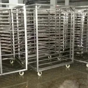 Hospital Stainless Steel Drying Rack Cart With Trays, for Sterilization and Drying, 20-Shelf Capacity thumbnail-5
