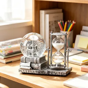 Factory Supply Custom Crystal Ball, 3D Inner Engraving Glass Sphere With Display Base for Home Decor & Customized Souvenir Gifts thumbnail-2