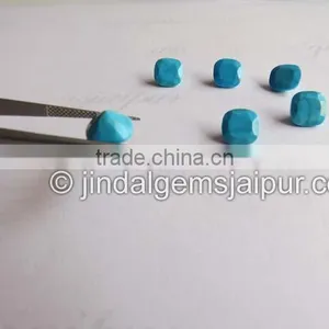 Wholesale Loose Gemstone Turquoise Cut Square 9 MM thumbnail-3