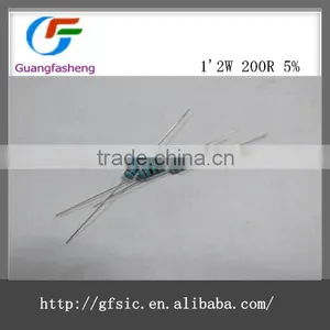 Carbon Film Resistor 200R 0.5W 1/2W 200Rohm 5% thumbnail-1