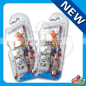 Standable Car Kid Toothbrushes With Toy thumbnail-1