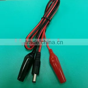 17/0.16 BC Conductor Copper 2C Cable With DC Plug to 5A Aligator Clip thumbnail-1