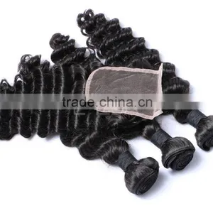 Deep Wave Human Hair Lace Frontal Closure, Deep Wave Hair Brazilian Virgin Supplier's Choice thumbnail-4