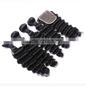 Peruvian Hair Loose Deep Wave She's Happy Virgin Peruvian Deep Wave Hair thumbnail-2