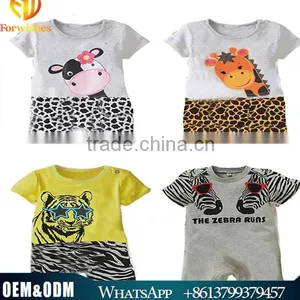 2016 Latest Design Summer Children Clothes Cute Infant&Toddler Animal Jumpsuit Fashion Baby Outfits thumbnail-1