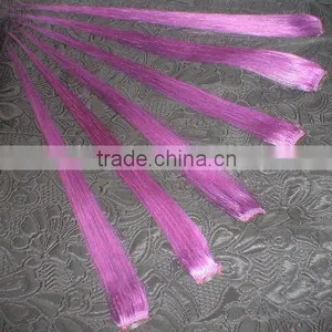 High Quality Purple 100% Human Hair Clip-In Hair Extension thumbnail-1
