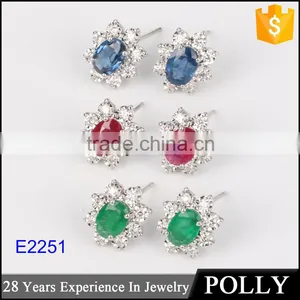2015 Style Wedding 925 Sterling Silver Earring With Display Stand thumbnail-1