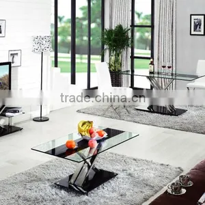 China New Design Stainless Glass tv Stand thumbnail-5