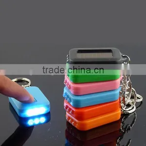 Mini LED Light Flashlight Keyring Key Chain Imitation Solar Outdoor Survival Accessories thumbnail-1