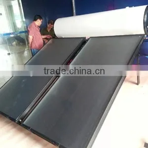 Commercial Flat Plate Solar Water Heater System Pressure 300liter CE thumbnail-1
