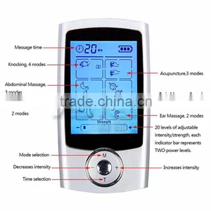 Mini Digital Tens Unit Electronic Muscle Stimulator 16 Modes Massager AS1080 thumbnail-1