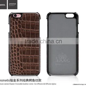 Classic Crocodile Leather Rubber Case for IPhone 6Plus HOCO Real Leather Cover Platinum Series Shell for IPhone 6s Plus MT-5810 thumbnail-2