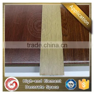 Elegant Looking Aluminium Wood Grain Floor Trim Floor Transition Cover Strip thumbnail-2