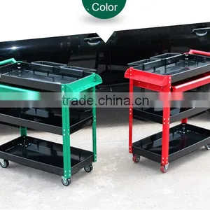 Best-selling Foldable 4 Layer Tool Trolley Multifunction Plastic Tool Trolley Cart Supplier's Choice thumbnail-6
