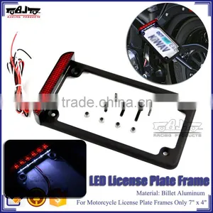 BJ-LPL294-002 Customized Motorbike License Frames Motorcycle License Plate LED for Harley thumbnail-1