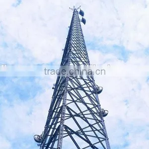 Tower Company Four Legged Guyed Wire Communication Tower thumbnail-1