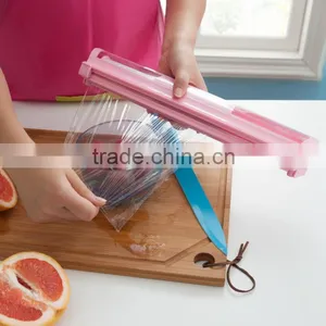 2016 Creative 304 Stainless Steel Blade Candy Color Plastic Cling Film Cutter thumbnail-2
