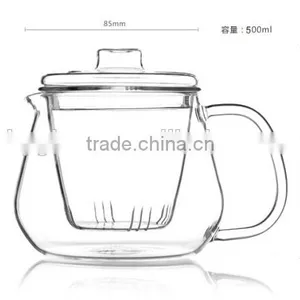 Unique Handmade Borosilicate Clear Large Glass Water Pot thumbnail-2