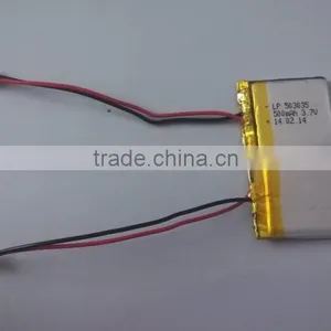 Rechargeable Lithium Polymer Battery 503035 500mAh 3.7V thumbnail-2