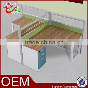 2016 High Quality Indoor Cubicle 2 Person Office Partition Screen M1670 thumbnail-1