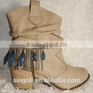 Must Have!! Fan Fring Chains Tassel Blue Bead Boot and Shoe Jewelry thumbnail-4