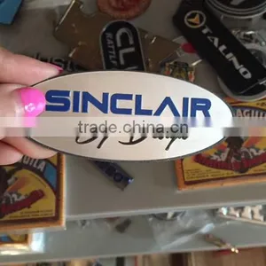 Custom Aluminum Sticker Metal Badge Nameplate Brushed Aluminium Badge thumbnail-3