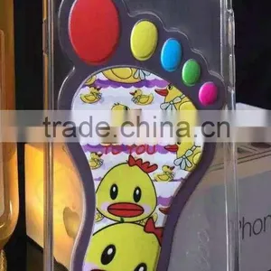 Tpu Cover Case Soft Phone Case for Samsung E5 Case With Foot Pattern Design thumbnail-4