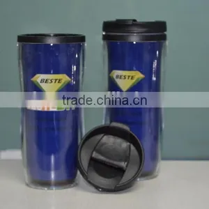 13oz Custom Logo Plastic Color Changing Magic Travel Mug thumbnail-4