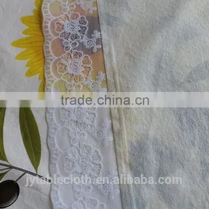 PVC Compound Non-woven Fabric Tablecloth With Lace thumbnail-6