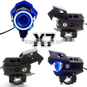 WEIKEN 15W Black Moto Motorcycle Bullet Led Headlight/ Motorcycle Spar Accessories thumbnail-5