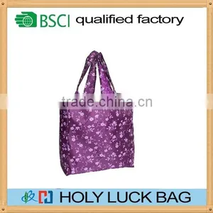 Large Capacity Folding Tote Reusable Bags With Long Handle Shoulder Bag thumbnail-5