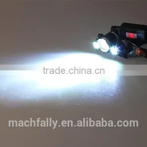 3LED Outdoor Headlight 5mode Headlamp Waterproof High Power Headlight LED Flashlight thumbnail-5