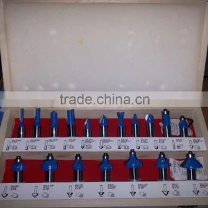 TC-018A 18PCS Carbide Tiped Half Inch Shank Router Bit Set For Woodworking thumbnail-1