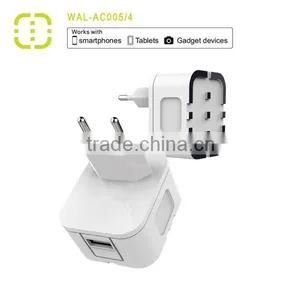 2015 Newlly Walnut 2.1A Universal EU Travel Charger for Smartphone thumbnail-3